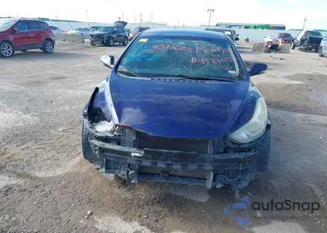 2014 Hyundai Elantra Limited из США, поврежденный, VIN 5NPDH4AEXEH529509